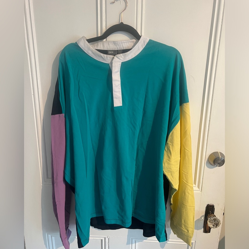 ASOS Multicolor Long Sleeve Polo Shirt